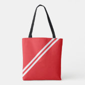 Monogram Red White Tasche (Rückseite)