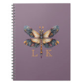 Monogram Regal Dragonfly Notizblock (Vorderseite)
