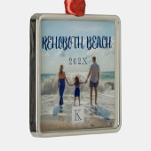 Monogram RehoBeide Beach Family Travel Souvenir Ornament Aus Metall (Rechts)