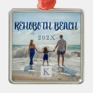 Monogram RehoBeide Beach Family Travel Souvenir Ornament Aus Metall