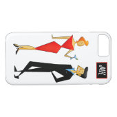 Monogram Rero 50er Couple Cocktail Party Case-Mate iPhone Hülle (Rückseite (Horizontal))