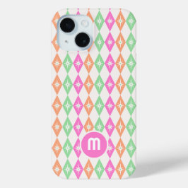 Monogram Retro Diamonds Case-Mate iPhone Hülle