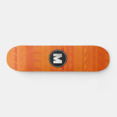 Monogram Retro Farbiges Tiermuster #9 Skateboard (Horizontal)