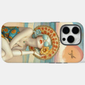 Monogram Retro Glam Summer Beach Woman Case-Mate iPhone Hülle (Rückseite (Horizontal))