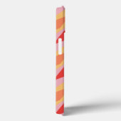 Monogram Retro Hippie 70er Pink Geometric Pastell Case-Mate iPhone Hülle (Rückseite / Rechts)