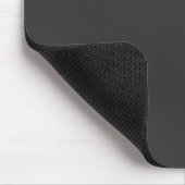 Monogram Retro Minimal Schwarz Mousepad (Ecke)