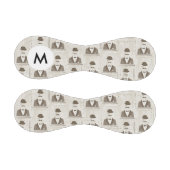Monogram Retro Muster für Männer Baseball (Paneele)