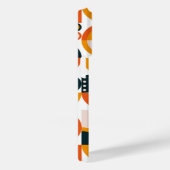 Monogram Retro Orange Black Geometric Case-Mate iPhone Hülle (Rückseite / Rechts)