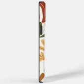 Monogram Retro Terracotta Floral Boho Case-Mate iPhone Hülle (Rückseite / Rechts)