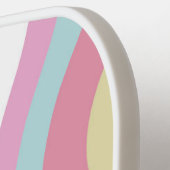 Monogram Retro-Wellen Bunt  Pickleball Schläger (Linke Seite)