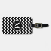 Monogram RF Black Waves Gepäckanhänger (Vorderseite horizontal)