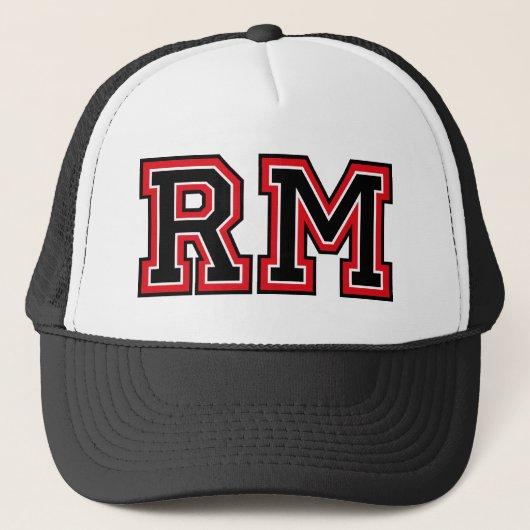 Monogram 'RM'-Initalien Truckerkappe (Vorderseite)