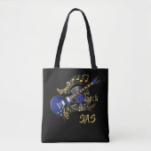 Monogram Rock Guitar - Blau Tasche (Vorderseite)