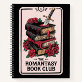 Monogram Romantasy Book Club Reading Journal Notizblock (Vorderseite)
