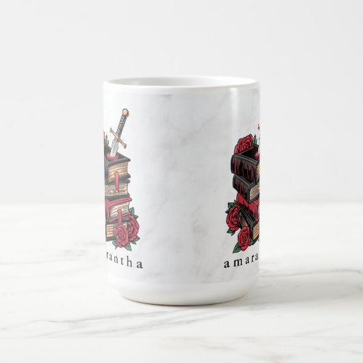 Monogram Romantasy Bookbook Lover Kaffeetasse (Mittel)