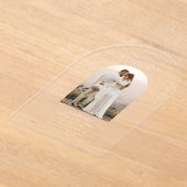 Monogram Romantic Arch Photo Elegant Wedding Acryleinladungen (Ablage )