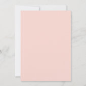 Monogram Rosa Citrus Floral Wedding Invitati Einladung (Rückseite)