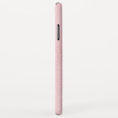 Monogram Rosa Rose Gold Imitate Leather Case-Mate iPhone Hülle (Hinten/Rechts)