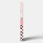 Monogram Rosa Schwarz Leopard Gepard Druck Trend Case-Mate iPhone Hülle (Rückseite / Links)