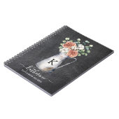Monogram Rose Cotton Eucalyptus Jug Black Recig Notizblock (Linke Seite)