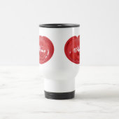 Monogram Rose Floral Travel Mug Reisebecher (Mittel)