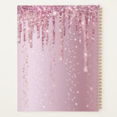 Monogram Rose Gold Drilling Glitzer Glitzern Planer (Rückseite)