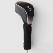 Monogram Rose Gold Golf Head Cover Headcover (angewinkelt)