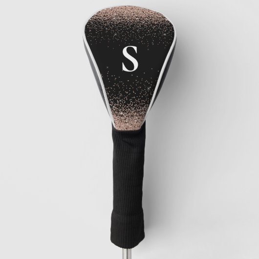 Monogram Rose Gold Golf Head Cover Headcover (Vorderseite)