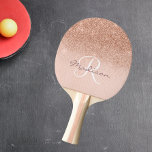 Monogram Rose Gold Ombre Hübsch Tischtennis Schläger<br><div class="desc">Dieses Design wurde durch digitale Kunst erstellt und kann personalisiert werden, indem Sie auf den Knopf Anpassen klicken und die Farbe ändern, einen Namen, Initialen oder Ihre Lieblingssprache hinzufügen. Kontaktieren Sie mich unter colorflowcreations@gmail.com , wenn Sie dieses Design für ein anderes Produkt haben möchten. Kaufen Sie meine originale abstrakte Acrylmalerei...</div>