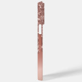 Monogram Rose Gold Side Driving Glitzer Android + Case-Mate iPhone Hülle (Rückseite / Rechts)