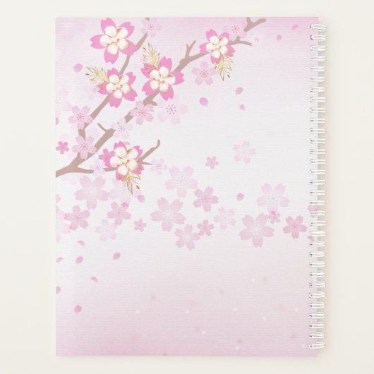 Monogram Rose Gold Termin Buch 2025 Planer (Rückseite)