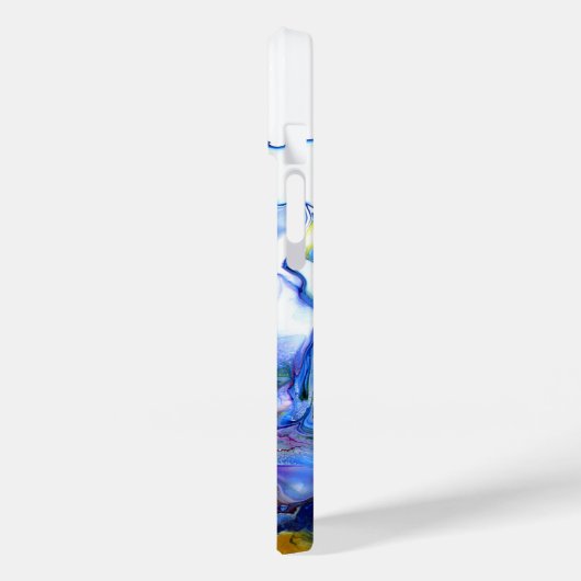 Monogram Royal Blue Abstrakt Blue Case-Mate iPhone Hülle (Rückseite / Links)