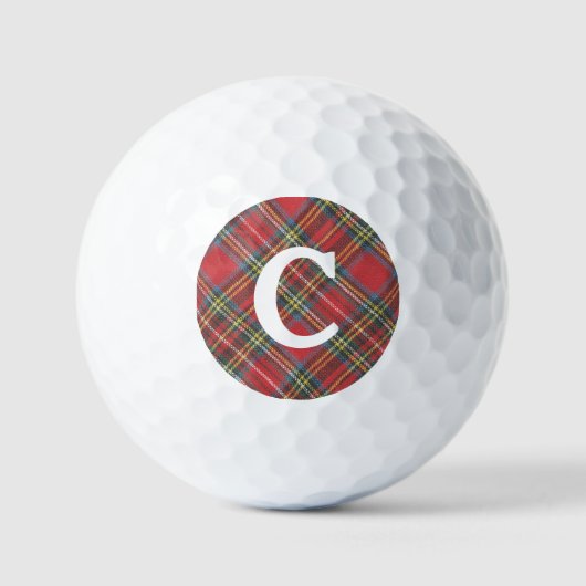 Monogram Royal Stewart Tartan Value 3-pk Golfball (Vorderseite)