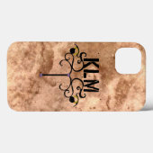 MONOGRAM ROYAL VINTAG Case-Mate iPhone HÜLLE (Rückseite (Horizontal))
