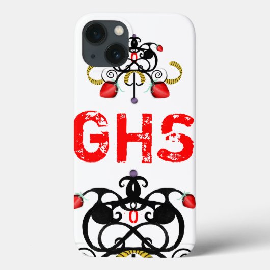 MONOGRAM ROYAL VINTAG Case-Mate iPhone HÜLLE (Rückseite)