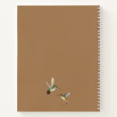 Monogram Rufous & Allen's Hummingbirds-Notebook Notizblock (Rückseite)
