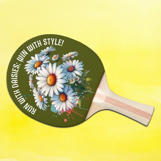 Monogram Run with daisis: Win with style Green | Tischtennis Schläger