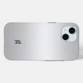 Monogram Rustic Aquamarin Gray Customize Unisex Case-Mate iPhone Hülle (Rückseite (Horizontal))