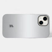 Monogram Rustic Aquamarin Gray Customize Unisex Case-Mate iPhone Hülle (Rückseite (Horizontal))