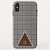 Monogram Rustic Chic Kariert Case-Mate iPhone Hülle (Rückseite)