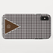 Monogram Rustic Chic Kariert Case-Mate iPhone Hülle (Rückseite (Horizontal))