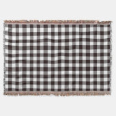 Monogram Rustic Chic Kariert Decke (Vorderseite)