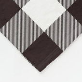 Monogram Rustic Chic Kariert Fleecedecke (Ecke)
