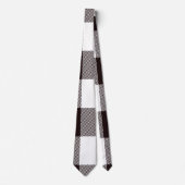 Monogram Rustic Chic Kariert Neck Tie Krawatte (Vorderseite)