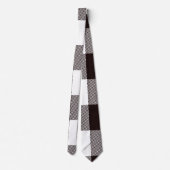Monogram Rustic Chic Kariert Neck Tie Krawatte (Rückseite)