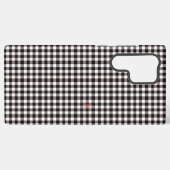 Monogram Rustic Chic Kariert Samsung Galaxy Hülle (Rückseite (Horizontal))