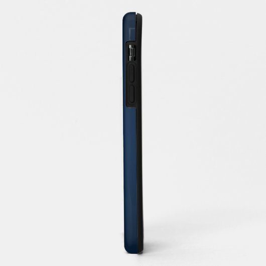 Monogram Rustic ]Dark Blue Case-Mate iPhone Hülle (Hinten/Links)