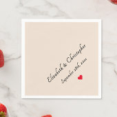 Monogram Rustic Earth Wedding Date Party Cocktail Serviette