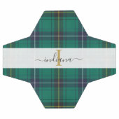 Monogram Rustic Karo Schriftzug Tartan Fußball (Flach)