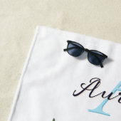 Monogram Rustic Wildblume Bouquet Hübsch Summer Strandtuch (Beispiel)
